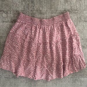 Hollister Pink Floral Skirt